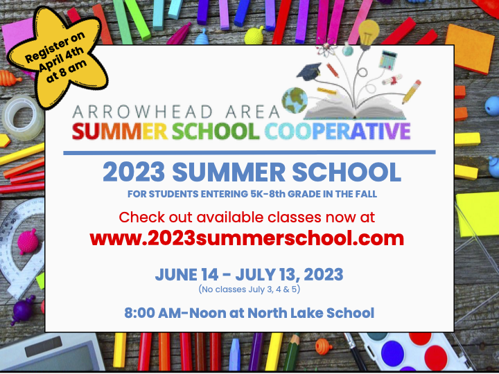 Summer School Informational Image - 2023summerschool.com