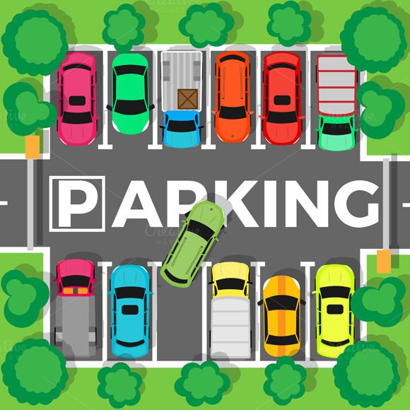 Parking lot graphic