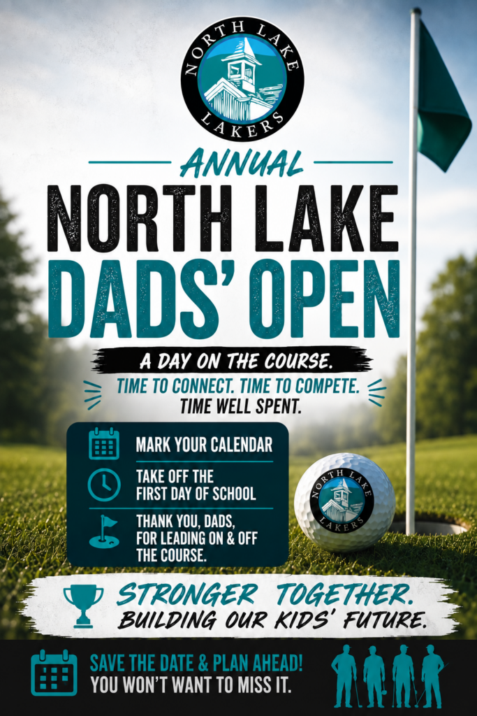 Annual Dads Open golf outing flyer