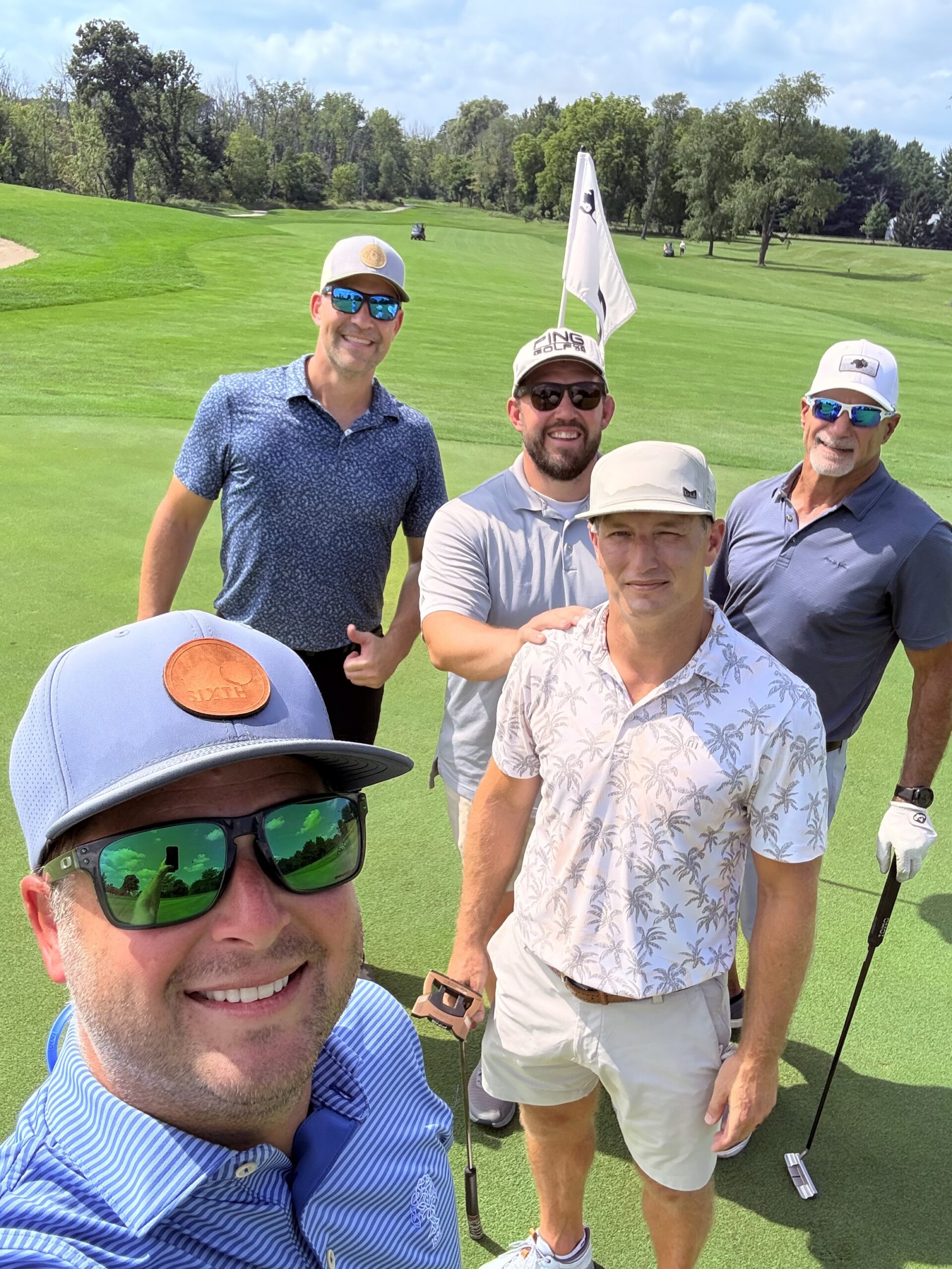 Dads golf open - first day of school
